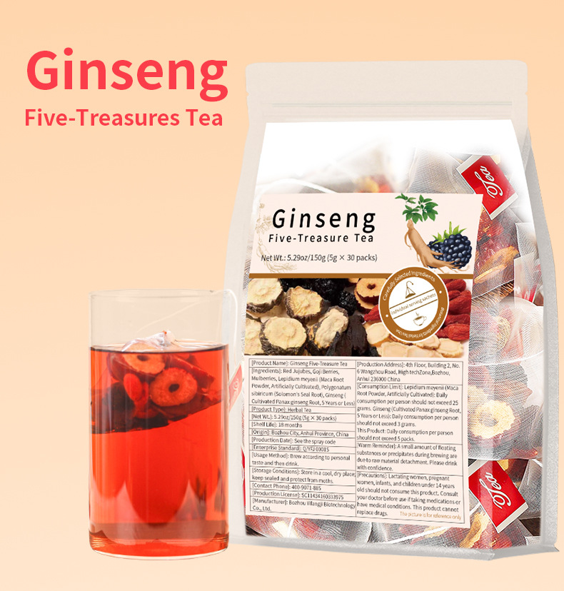 Ginseng Five Treasure Tea