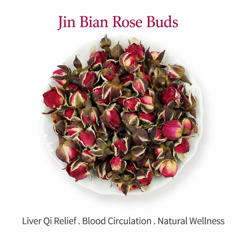 Bulk Dried Golden‑Edge Rose Buds, Jin Bian Rose Herbal Flower Tea Wholesale | OEM Private Label Herbal Tea Blending Raw Material from Sip Tea Tao
