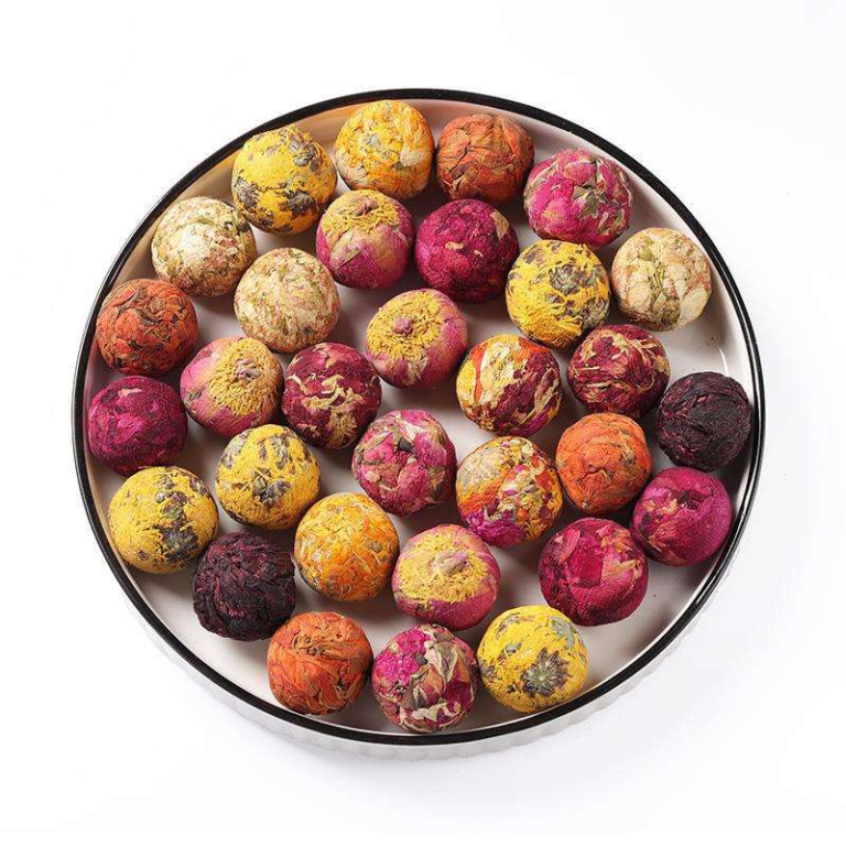 Flavored Yunnan Black Flower Tea Ball Hot Selling Dianhong Flower Dragon Pearls