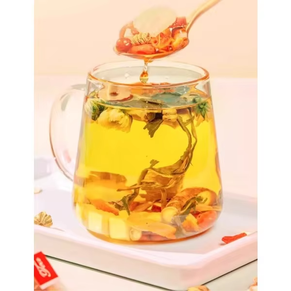 Red Bean Barley Poria Cocos Tangerine Peel Health Tea for Women 12 Months Shelf Life 120g Individually Packaged Tea Bags