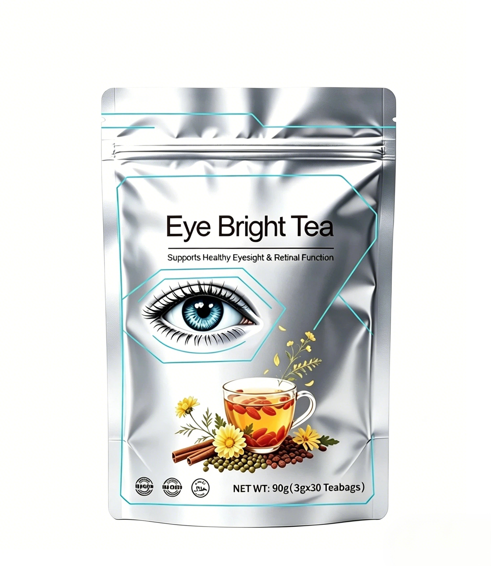 Custom Eye Bright Herbal Tea｜Screen‑Time Vision Support Tea, OEM Private Label