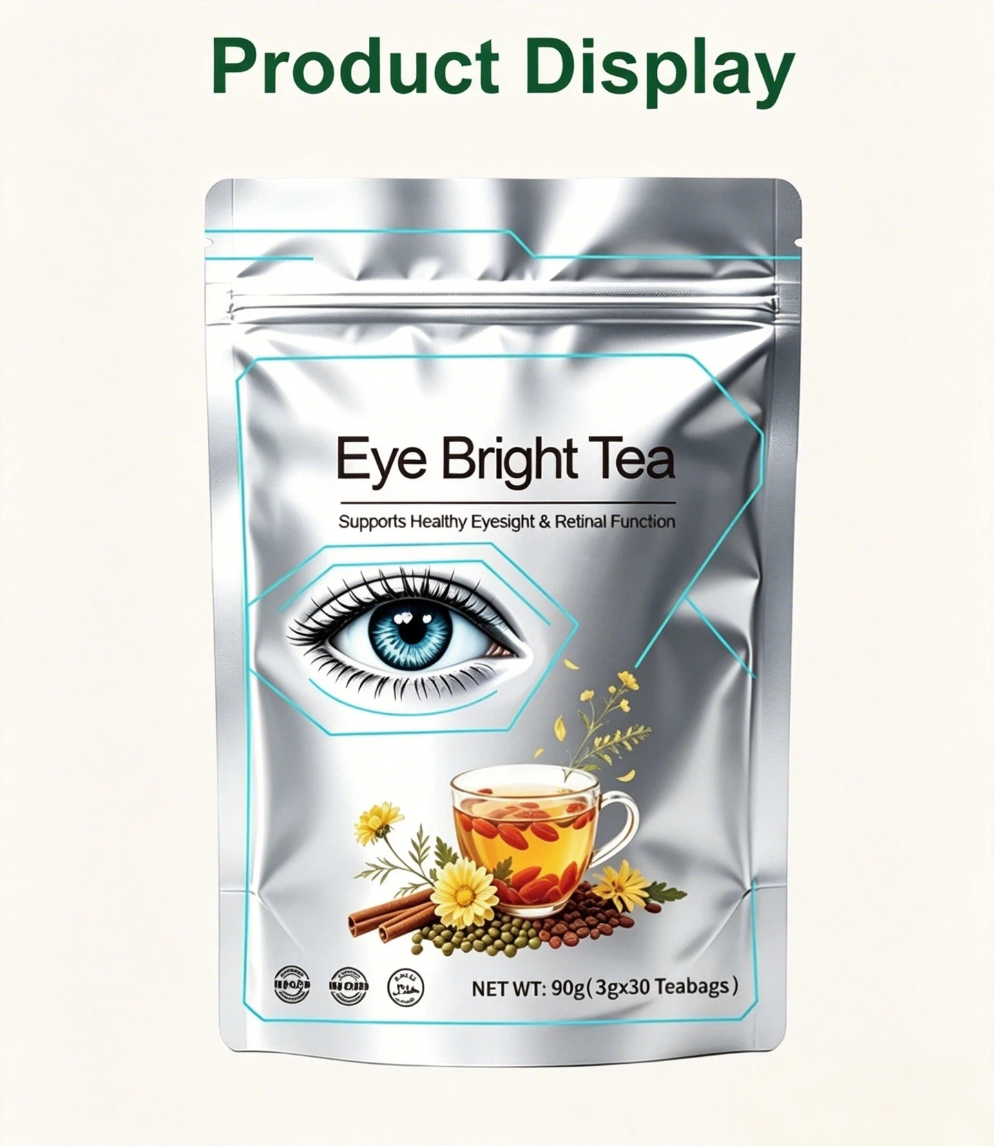 Custom Eye Bright Herbal Tea｜Screen‑Time Vision Support Tea, OEM Private Label