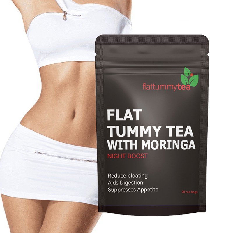 Custom Flat Tummy Night Boost Tea with Moringa, Digestive Herbal Tea Private‑Label OEM