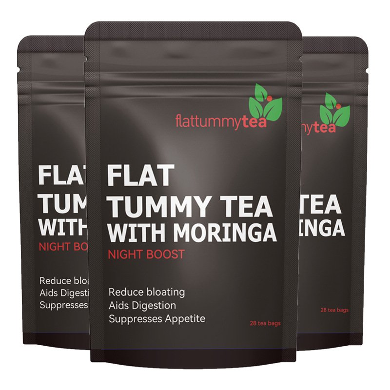 Custom Flat Tummy Night Boost Tea with Moringa, Digestive Herbal Tea Private‑Label OEM