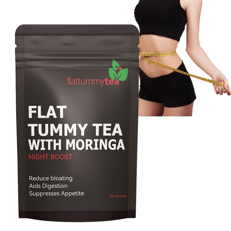 Custom Flat Tummy Night Boost Tea with Moringa, Digestive Herbal Tea Private‑Label OEM