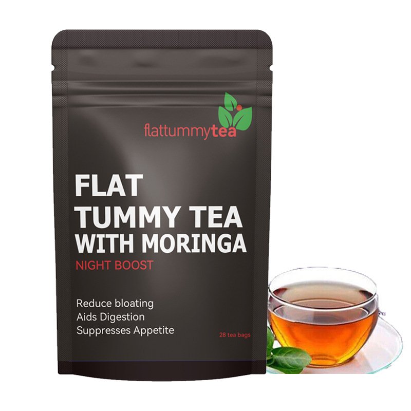 Custom Flat Tummy Night Boost Tea with Moringa, Digestive Herbal Tea Private‑Label OEM